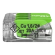 Wago GREEN 3-as oldható vezeték összekötő max. 4 mm2 221-423