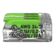 Wago GREEN 3-as oldható vezeték összekötő max. 4 mm2 221-423