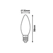 Rábalux LED izzó filament E14 C37 6W 800lm 3000K meleg fehér 1298