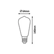 Rábalux LED izzó filament E27 ST64 4W300lm 2200K 1358