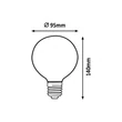 Rábalux LED izzó filament E27 G95 4W 350lm 2200K 1419