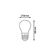 Rábalux LED izzó filament E27 10W 4000K természetes fehér 1525