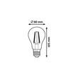Rábalux LED izzó filament dimmelhető E27 A60 7,2W 4000K természetes fehér 1551