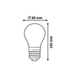 Rábalux LED izzó filament E27 6,5W 800Lm 2700K meleg fehér 1608