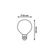 Rábalux LED izzó LED G95 E27 7W 870lm 4000K természetes fehér 1698