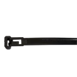 Tracon nyitható kábelkötegelő, gyorskötöző fekete 200x7,6 mm 181-NY