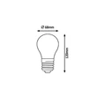 Rábalux LED izzó filament E27 A68 12W 2000lm 4000K természetes fehér 1934