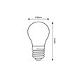 Rábalux LED izzó filament Smart E27 A60 4W 300lm H105 1987