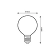 Rábalux LED izzó filament Smart E27 G95 4W 300lm H13 1989