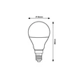 Rábalux LED izzó E14 G45 5W 470lm 4000K természetes fehér dimmelhető 2071