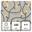 Emos LED karácsonyi fényfüzér kültéri és beltéri 18m meleg fehér IP44 D4AW07
