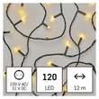 Emos LED karácsonyi fényfüzér kültéri és beltéri 12m meleg fehér IP44 D4AW09
