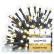 Emos LED villogó karácsonyi fényfüzér kültéri és beltéri 8m hideg és meleg fehér időzítővel IP44 D4AN01