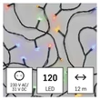 Emos LED karácsonyi fényfüzér kültéri és beltéri 12m többszínű IP44 D4AM08