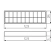 Kanlux Falon kívüli lámpatest ledre előkészített 2x120 armatúra T8 KANLUX NOTUS 4LED 22672