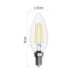 Emos filament LED izzó gyertya E14 6W 810lm 2700K meleg fehér ZF3240