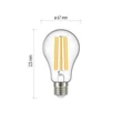 Emos LED izzó filament E27 17W 2452lm 4000K természetes fehér A67 Z74291