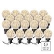 EMOS LED fényfüzér 20x party égő, 7,6 m kültéri és beltéri meleg fehér DCPW07