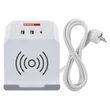 EMOS aszali hosszabbító kocka 2m 2 aljzat fehér 2×USB-A+1×USB-C+Qi H05VV-F3G 1,5 mm² P0222CQ