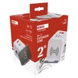 EMOS aszali hosszabbító kocka 2m 2 aljzat fehér 2×USB-A+1×USB-C+Qi H05VV-F3G 1,5 mm² P0222CQ
