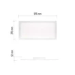 EMOS LED mennyezeti falon kívüli dimmelhető panel 2700–6000K RIVI 300×600×52 mm 25W 210–2100 lm ZM5172