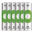 GP ReCyko NiMH Akkumulátor tölthető elem HR6 (AA) 2600mAh 6db B2527V