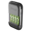 GP Akkumulátor töltő Charge 10 ultra gyors akkumulátortöltő és készlet AA 4 db + S491 B56499