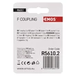 EMOS F csatlakozó csavaros 2db/bliszter R5610.2