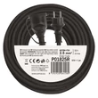 Emos Hosszabbító 25 m 1 aljzat fekete gumi-neoprén 250V 3x2,5 mm2 H07RN-F3G IP44 P01825R