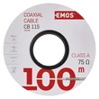 EMOS Koax kábel CB115/RG6 CU TRISHIELD tripla árnyékolással rendelkező koaxiális kábel CB115 100m S5272