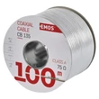 Emos koax kábel RG6 75ohm fehér háromszoros árnyékolt trishield 100m/tekercs S5382