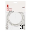 Emos szerelt UTP patch kábel 3m Cat5e szürke S9124