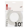 Emos szerelt UTP patch kábel 10m Cat5e szürke S9126