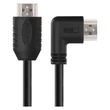 EMOS HDMI kábel 2.0 A-A dugó 90°, 1.5m 4K S10110