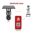 Emos GoSmart 4G/LTE kültéri forgatható kamera IP-6000 OWL, Android, iOS szürke H4058