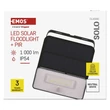 EMOS LED reflektor hordozható SOLO, PIR, érzékelővel 1000lm 4000K természetes fehér IP54 ZG121S