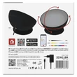 EMOS GoSmart LED hangulatlámpa, fekete, meleg fehér–hideg fehér/ RGB, WiFi ZCW11BR