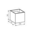 Kanlux REKA 7W 500Lm 4000K homlokzat világító lámpatest fehér REKA LED-L-W IP54 REKA LED 28992