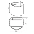 Kanlux REKA Homlokzati lámpatest fehér 510Lm IP54 REKA LED EL 7W-O-W 28993