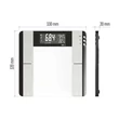 Személymérleg LCD max 150 Kg  BMI-zsír- víz- izom mérése  PT-718 Emos EV104