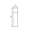 Kanlux VADRA 50 kültéri állólámpa 500 mm 1XE27 max.11W IP44 29012