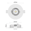 EMOS LED Spotlámpa 5W természetes fehér álmennyezetbe építhető 3 év garancia ZD3122