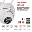 Emos GoSmart Wifis kültéri forgatható kamera IP-800 WASP, fehér H4057