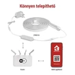 EMOS GoSmart Rugalmas LED szalag NEON fehér, 3 m, 24 W, RGBIC dimmelhető, WiFi ZPW313I