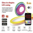 GoSmart Rugalmas LED szalag NEON fehér 5m 33W RGBIC dimmelhető, WiFi Cikkszám ZPW513I