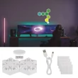 Emos GoSmart LED 5,5W okos dekorációs asztali lámpatest Hexagon fehér 6 részből álló RGBIC dimmelhető WiFi ZIW426R