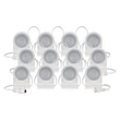 EMOS GoSmart RGBIC+CCT LED szalag 255 cm-es lánc, 12 rész, 7W, dimmelhető, WiFi, iOS, Android ZIW15CR