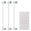 EMOS GoSmart LED-es lámpatest Hexagon, kiegészítő készlet,3 rész, 1,8 W, RGBIC dimmelhető, WiFi ZIW223R