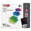 EMOS GoSmart LED-es lámpatest Hexagon, kiegészítő készlet,3 rész, 1,8 W, RGBIC dimmelhető, WiFi ZIW223R