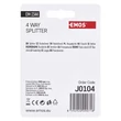 EMOS Antenna elosztó splitter 5–2 400 MHz 7,5 dB EM2344 J0104